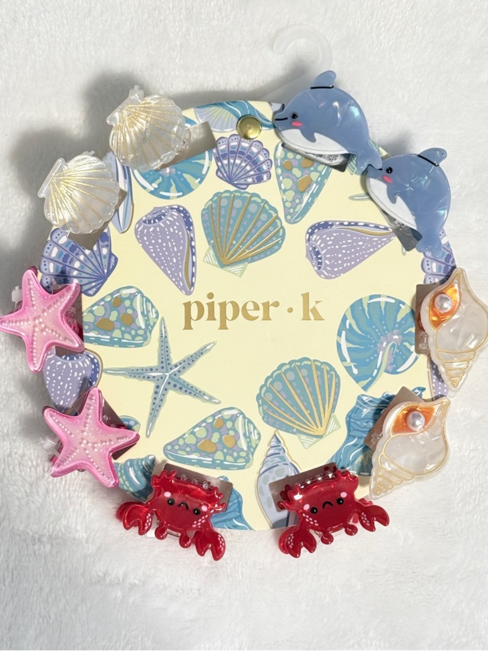 Piper & K Sea Creature Assorted Hair Clips - Multicolor